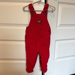 OshKosh B'gosh Bright Red Kids Overalls
